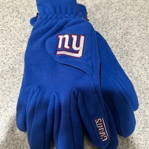 NY Giants Blue Fleece Gloves